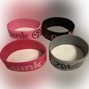 Zumba fitness thick wrist bands (4 pieces)